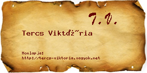 Tercs Viktória névjegykártya