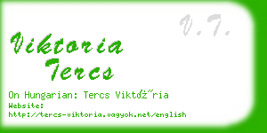viktoria tercs business card